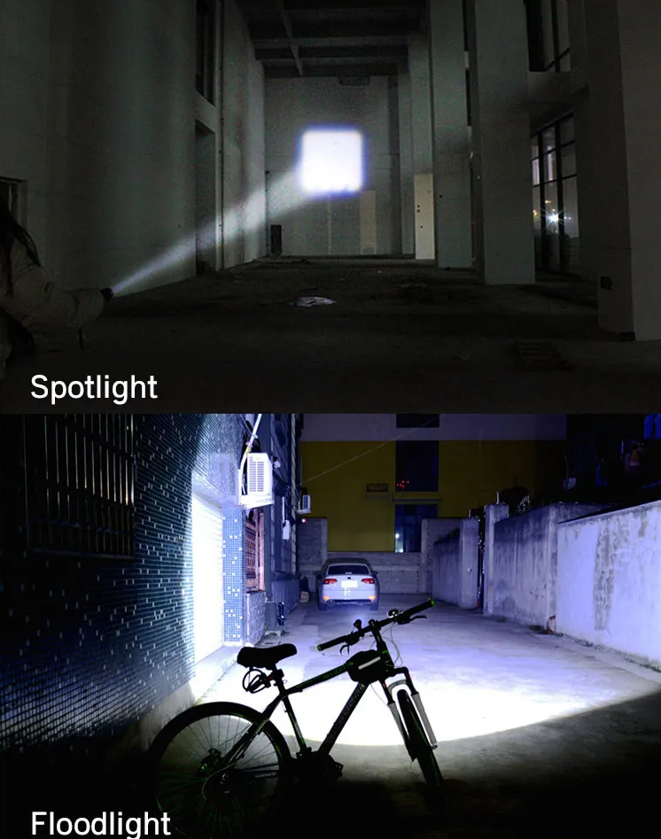 Super-Bright 90000LM LED Tactical Flashlight 5 Modes Zoomable Torch