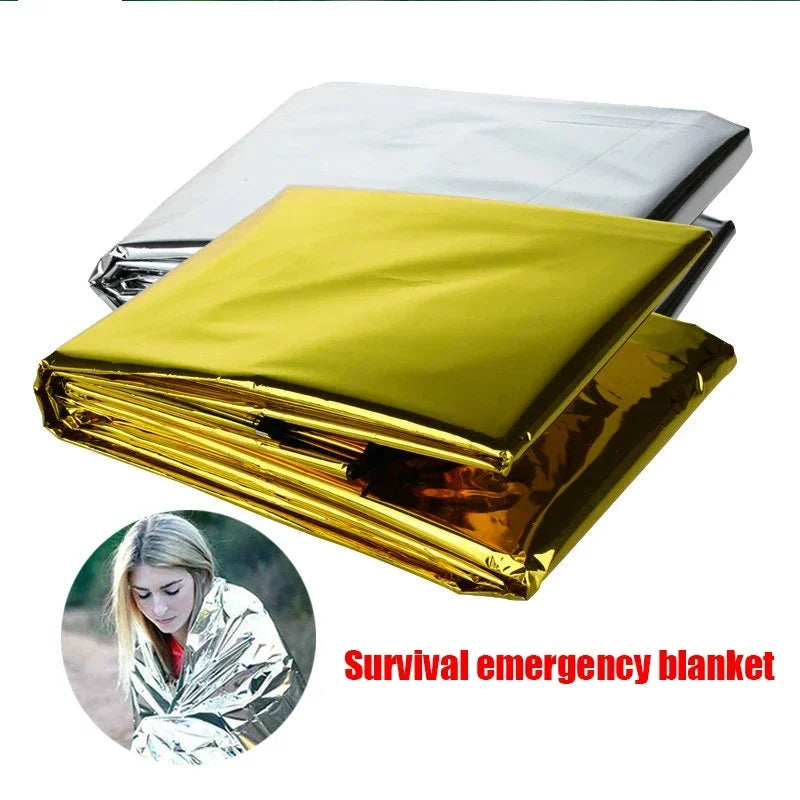 Survival Blanket Outdoor Survive Emergency Rescue First Aid Kit