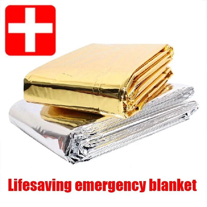 Survival Blanket Outdoor Survive Emergency Rescue First Aid Kit