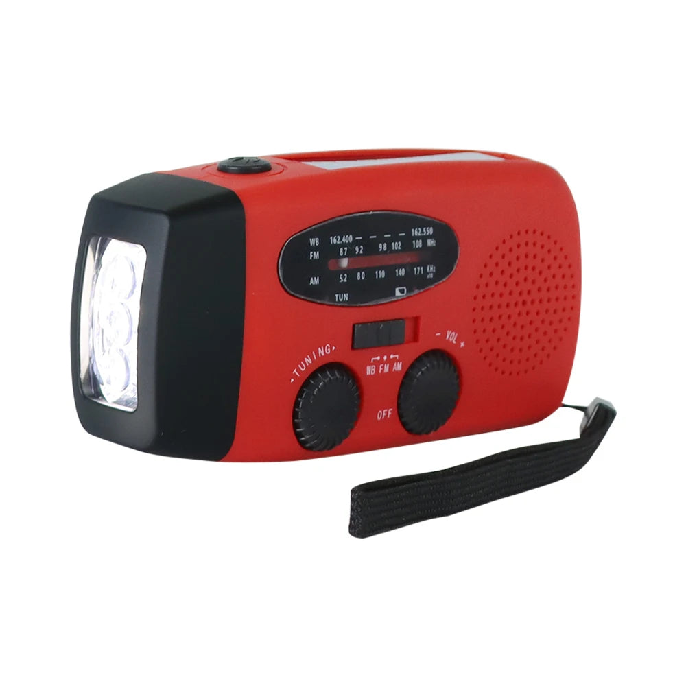 Emergency Radio Solar Power Hand Crank Radio Global Receiver High
