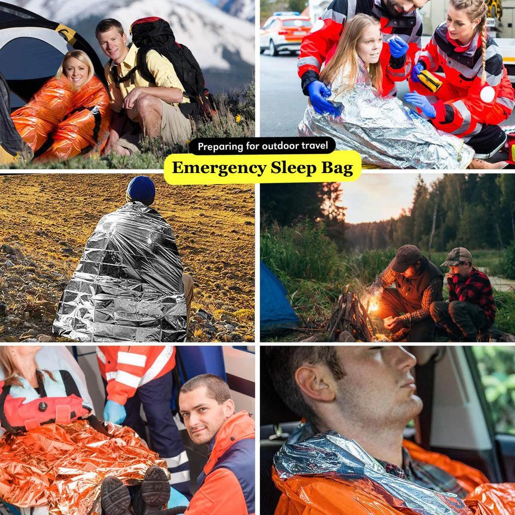 Portable Waterproof Emergency Survival Sleeping Bag Outdoor Edc